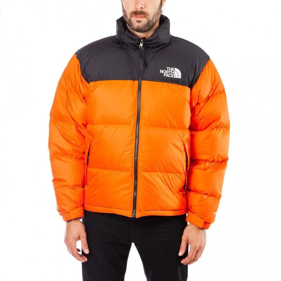 The North Face Orange Puffer Jacket